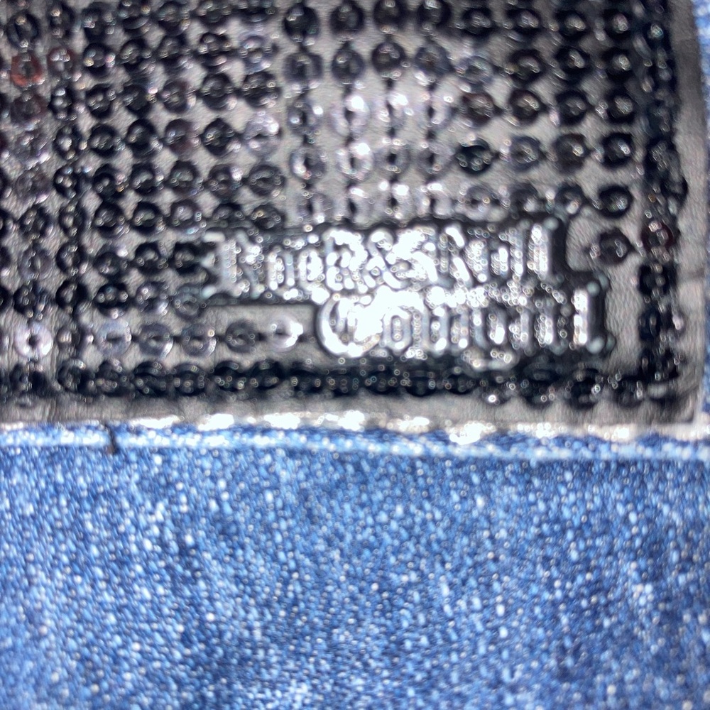 Rock And Roll Cowgirl Size 26 x 32 Blue Jeans unique embellishments straight leg - Picture 6 of 12